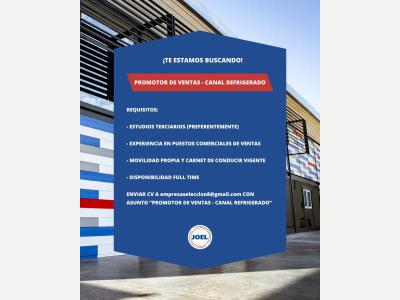  Promotor de Ventas- Canal Refrigerado 
