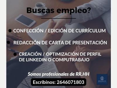  Confecci�n de curr�culum vitae profesional 