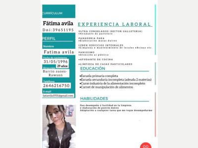  Srta Busca trabajo urgente 