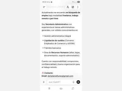  Busco Trabajo a distancia 