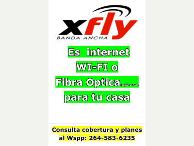  Servicios Varios Varios Internet Fibra Optica o Wi-Fi segun zona