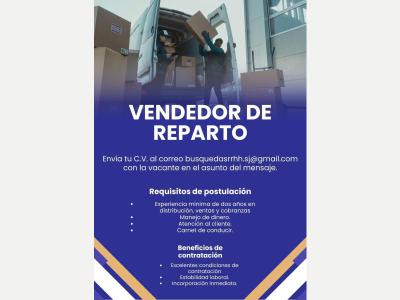  VENDEDOR DE REPARTO 