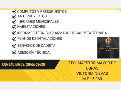 Albaileria Maestra mayor de obras 