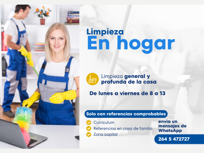 Pedidos LIMPIEZA EN HOGAR 