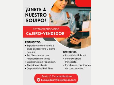 Ofertas de Trabajo en San Juan Pedidos Cajero-Vendedor