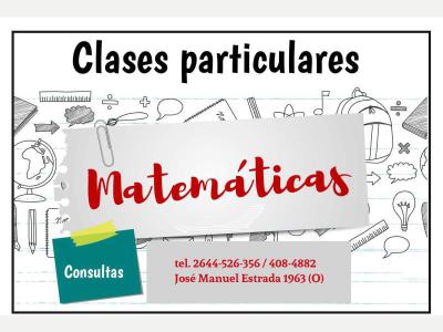 Educacion Primaria Sec. Universitara Matemtica, Clases Particulares
