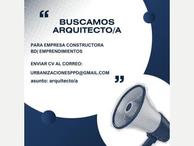 Ofertas de Trabajo en San Juan  Se busca Arquitecto/a