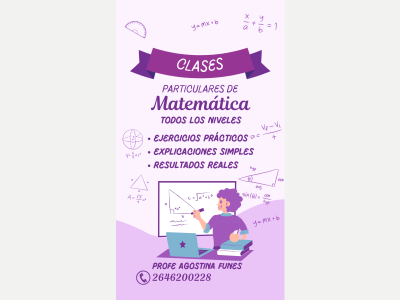 Educacion Cursos varios Clases particulares de Matemtica y Fsica