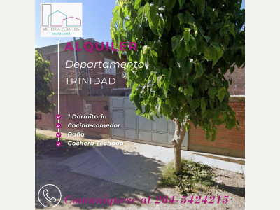 Departamentos Alquiler San Juan Alquiler depto. 1 dormitorio. Trinidad