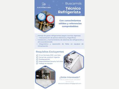 Ofertas de Trabajo en San Juan Pedidos Se necesita tcnico refrigerista