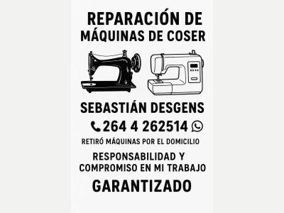Serv. Art. del Hogar Máquinas de coser