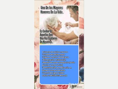 Busqueda de Trabajo  Asistente de adultos mayores