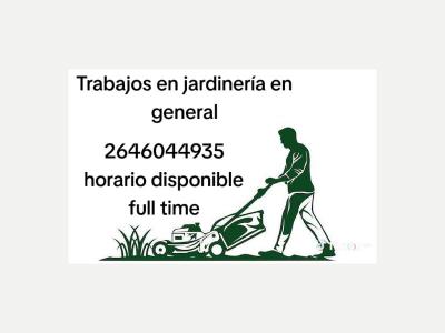  Servicios Varios Varios Trabajos de jardiner�a en general