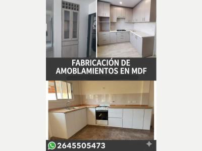 Carpinteros Amoblamientos de cocinas y trabajos en general en MDF. 