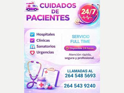 Serv. Art. del Hogar Cuidamos pacientes 