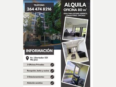 Salones y Oficinas Alquiler San Juan [ALQUILER] Oficina Premium 80m�  Edificio Catamar�n VI  Due�o Directo