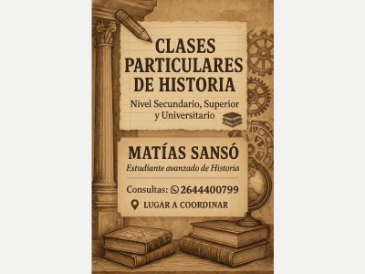 Cursos varios PREPARO ALUMNOS EN HISTORIA Y CIENCIAS SOCIALES 