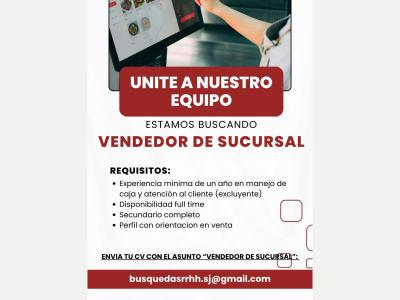 VENDEDOR DE SUCURSAL 
