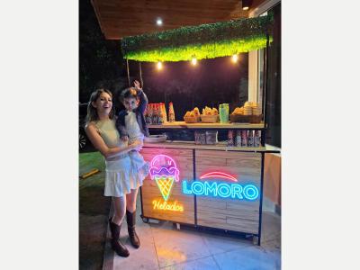 Catering Stand de helados para eventos sociales 