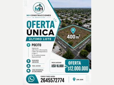 Terrenos Venta San Juan Lote En Pocito, En Barrio Don Emilio