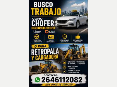  Busco trabajo tengo carnet profesional 