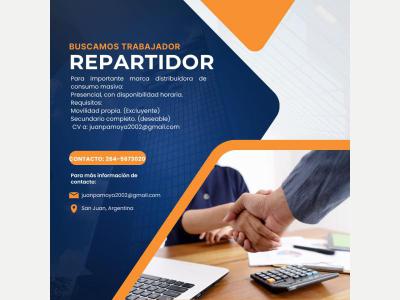 Pedidos Se busca fletero para importante marca. 