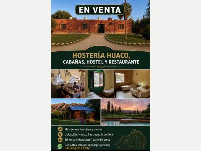 Negocios   En Venta Hosteria Huaco Complejo