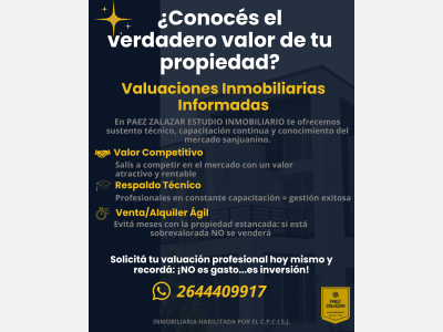Varios VALUACI�N DE INMUEBLES 
