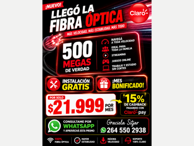 Varios Fibra �ptica Claro 