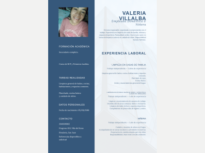  Busco trabajo mediod�a para empleada dom�stica o ni�era 