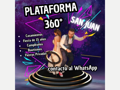 Musica Iluminacion Servicio Plataforma 360 para Eventos 