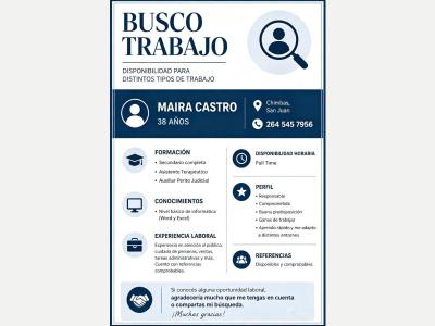  Busc� trabajo 