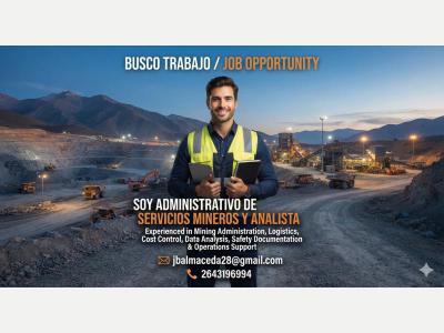  Soy ADMINISTRATIVO DE SERVICIOS MINEROS Y ANALISTA 