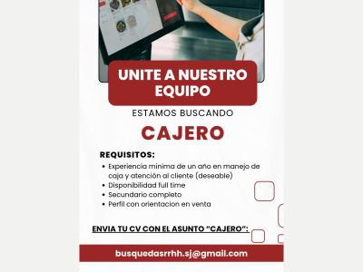 Pedidos SE BUSCA CAJERO 