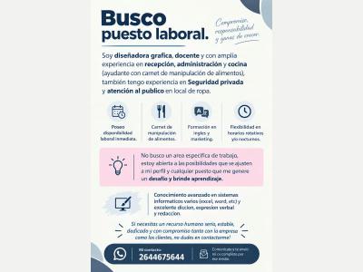  Docente y Administrativa (egresada unsj) 